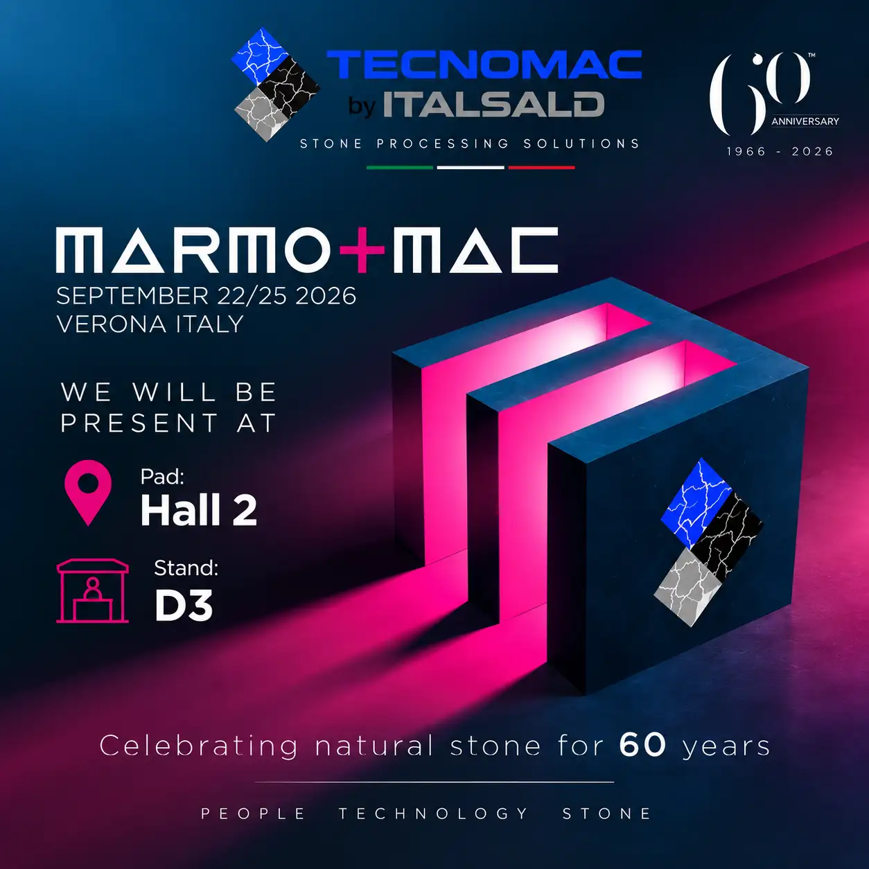 Tecnomac a Marmomac 2026